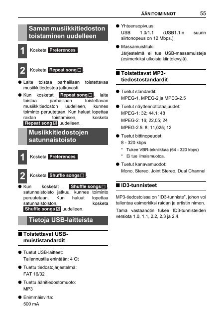 Toyota TNS410 - PZ420-E0333-FI - TNS410 - mode d'emploi