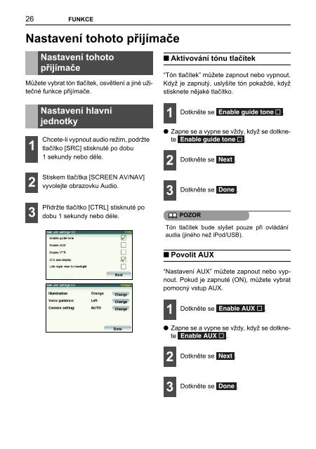 Toyota TNS410 - PZ420-E0333-CS - TNS410 - mode d'emploi