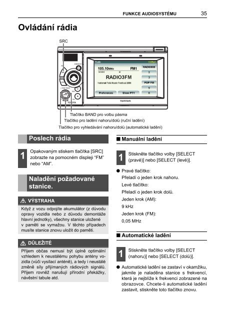 Toyota TNS410 - PZ420-E0333-CS - TNS410 - mode d'emploi