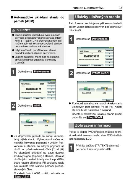 Toyota TNS410 - PZ420-E0333-CS - TNS410 - mode d'emploi