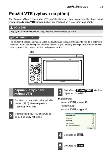 Toyota TNS410 - PZ420-E0333-CS - TNS410 - mode d'emploi