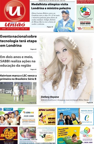 Jornal União, exemplar online da 25/05 a 31/05/2016.