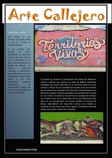 Revista Territorios vivos.