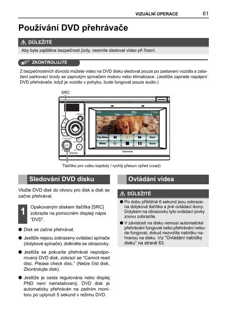 Toyota TNS410 - PZ420-E0333-CS - TNS410 - mode d'emploi