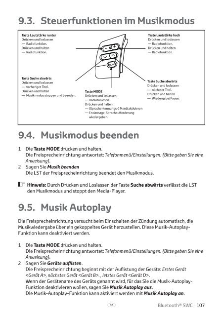 Toyota Bluetooth SWC - PZ420-T0290-ME - Bluetooth SWC (English French German Dutch Italian) - mode d'emploi