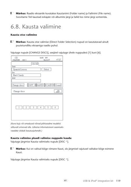 Toyota USB &amp;amp; iPod interface kit - PZ473-00266-00 - USB &amp; iPod interface kit (Russian, Latvian, Lithuanian, Estonian) - mode d'emploi