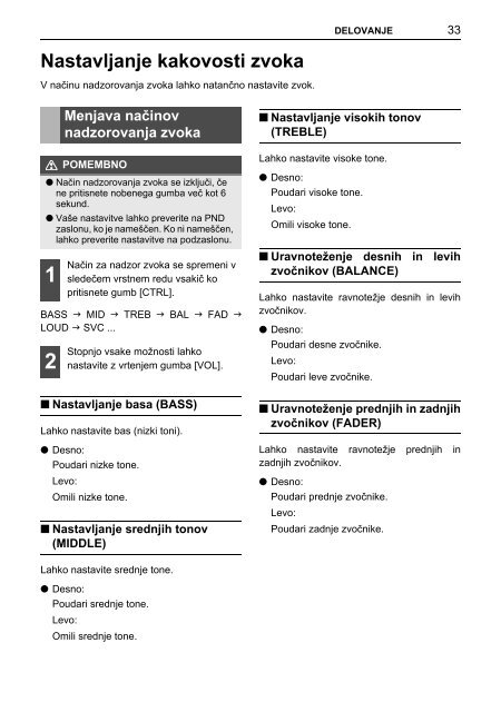 Toyota TNS410 - PZ420-E0333-SL - TNS410 - mode d'emploi