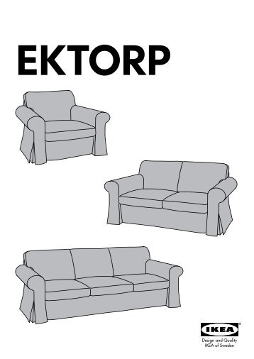 Ikea EKTORP Divano A 3 Posti - S69129208 - Istruzioni di montaggio