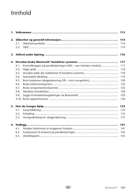 Toyota Bluetooth UIM English Danish Finnish Norwegian Swedish - PZ420-00295-NE - Bluetooth UIM English Danish Finnish Norwegian Swedish - mode d'emploi