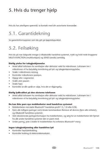 Toyota Bluetooth UIM English Danish Finnish Norwegian Swedish - PZ420-00295-NE - Bluetooth UIM English Danish Finnish Norwegian Swedish - mode d'emploi