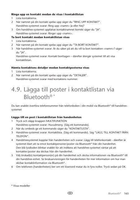 Toyota Bluetooth UIM English Danish Finnish Norwegian Swedish - PZ420-00295-NE - Bluetooth UIM English Danish Finnish Norwegian Swedish - mode d'emploi