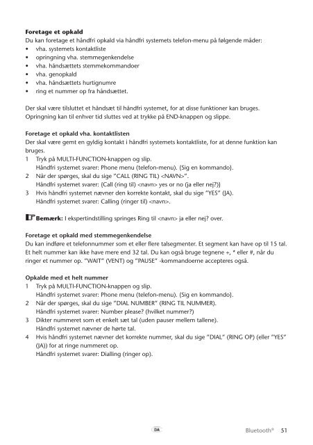 Toyota Bluetooth UIM English Danish Finnish Norwegian Swedish - PZ420-00295-NE - Bluetooth UIM English Danish Finnish Norwegian Swedish - mode d'emploi