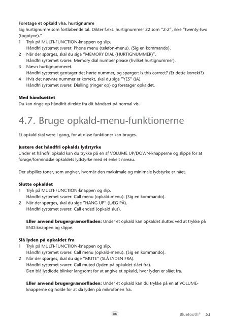Toyota Bluetooth UIM English Danish Finnish Norwegian Swedish - PZ420-00295-NE - Bluetooth UIM English Danish Finnish Norwegian Swedish - mode d'emploi