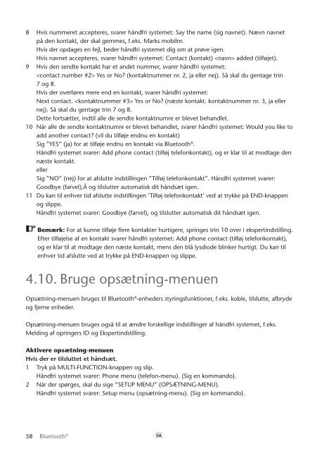 Toyota Bluetooth UIM English Danish Finnish Norwegian Swedish - PZ420-00295-NE - Bluetooth UIM English Danish Finnish Norwegian Swedish - mode d'emploi