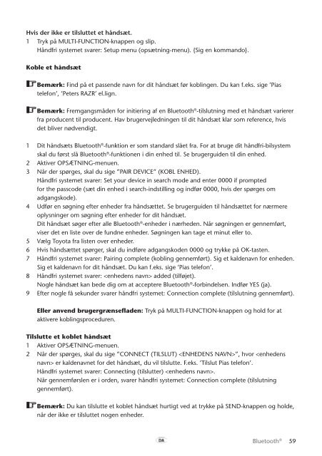 Toyota Bluetooth UIM English Danish Finnish Norwegian Swedish - PZ420-00295-NE - Bluetooth UIM English Danish Finnish Norwegian Swedish - mode d'emploi