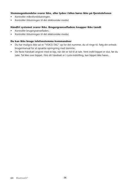 Toyota Bluetooth UIM English Danish Finnish Norwegian Swedish - PZ420-00295-NE - Bluetooth UIM English Danish Finnish Norwegian Swedish - mode d'emploi