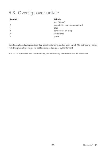 Toyota Bluetooth UIM English Danish Finnish Norwegian Swedish - PZ420-00295-NE - Bluetooth UIM English Danish Finnish Norwegian Swedish - mode d'emploi