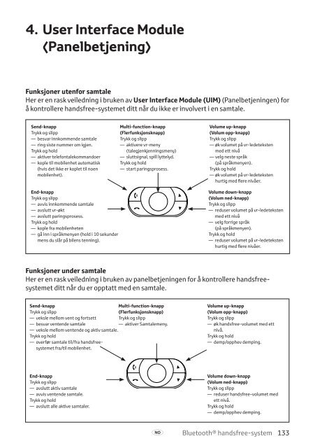 Toyota Bluetooth hands - PZ420-I0290-NE - Bluetooth hands-free system (English Danish Finnish Norwegian Swedish) - mode d'emploi