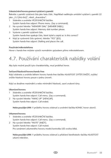 Toyota Bluetooth UIM English Czech Hungarian Polish Russian - PZ420-00292-EE - Bluetooth UIM English Czech Hungarian Polish Russian - mode d'emploi