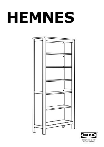 Ikea HEMNES Libreria - 40282130 - Istruzioni di montaggio