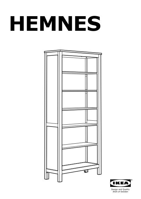 Ikea HEMNES Libreria - 40282130 - Istruzioni di montaggio