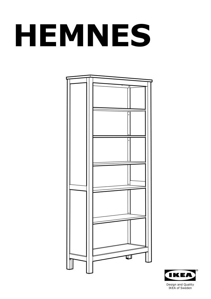Ikea HEMNES Libreria - 40282130 - Istruzioni di montaggio