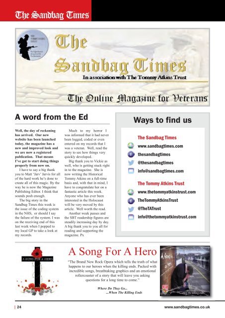 The Sandbag Times Issue No: 19