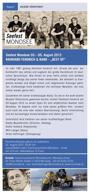 jULI 2012 - Mondsee - Salzkammergut