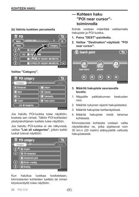 Toyota TNS510 - PZ445-00333-FI - TNS510 (Finnish) - mode d'emploi