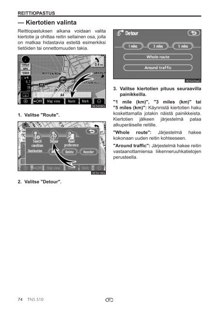 Toyota TNS510 - PZ445-00333-FI - TNS510 (Finnish) - mode d'emploi