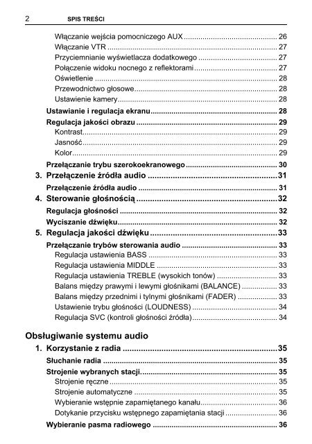 Toyota TNS410 - PZ420-E0333-PL - TNS410 - mode d'emploi