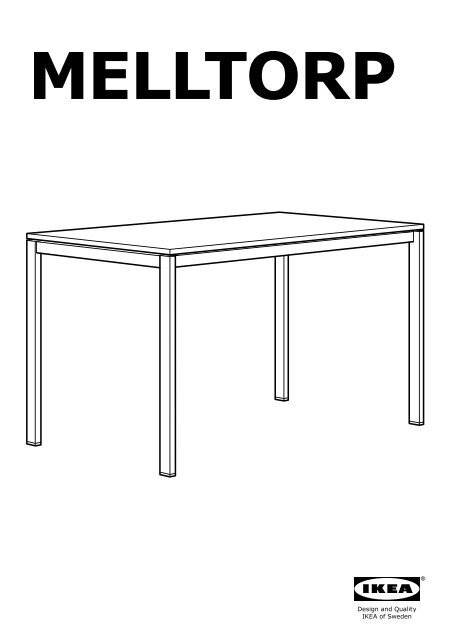 Ikea Melltorp Tavolo E 4 Sedie S69010704 Istruzioni
