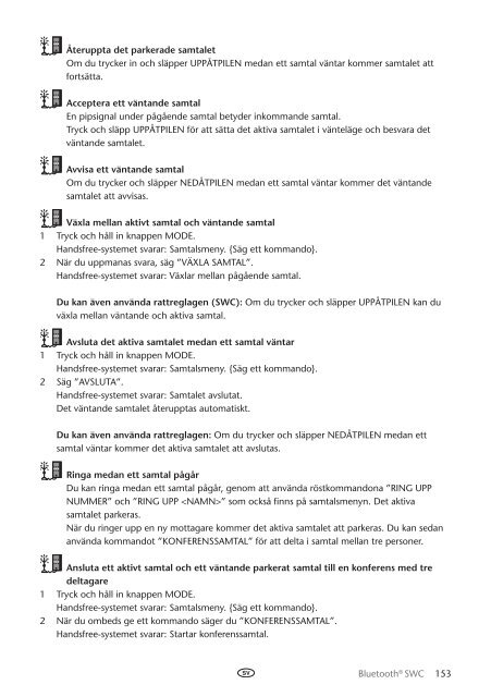 Toyota Bluetooth SWC English Danish Finnish Norwegian Swedish - PZ420-00293-NE - Bluetooth SWC English Danish Finnish Norwegian Swedish - mode d'emploi