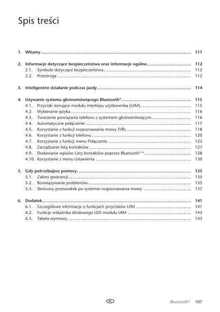 Toyota Bluetooth UIM English Czech Hungarian Polish Russian - PZ420-00295-EE - Bluetooth UIM English Czech Hungarian Polish Russian - mode d'emploi