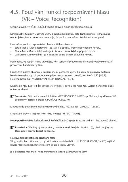 Toyota Bluetooth UIM English Czech Hungarian Polish Russian - PZ420-00295-EE - Bluetooth UIM English Czech Hungarian Polish Russian - mode d'emploi