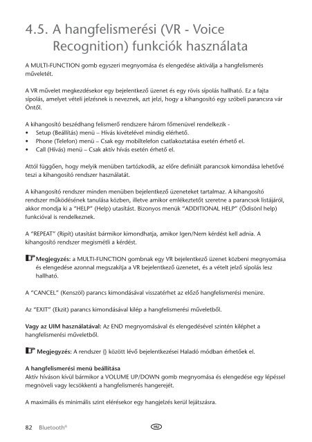 Toyota Bluetooth UIM English Czech Hungarian Polish Russian - PZ420-00295-EE - Bluetooth UIM English Czech Hungarian Polish Russian - mode d'emploi