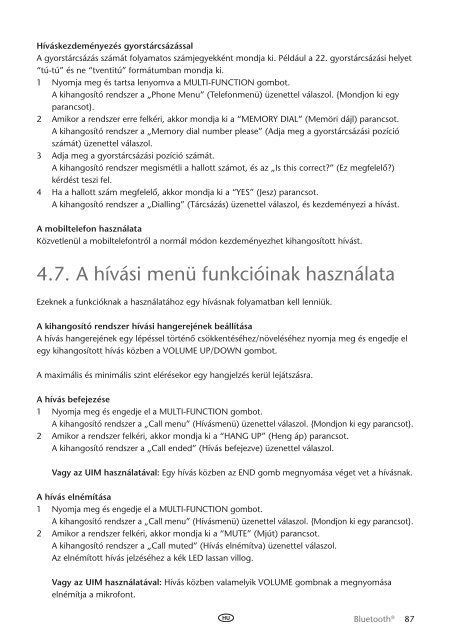 Toyota Bluetooth UIM English Czech Hungarian Polish Russian - PZ420-00295-EE - Bluetooth UIM English Czech Hungarian Polish Russian - mode d'emploi