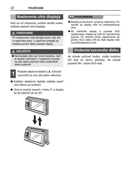 Toyota TNS410 - PZ420-E0333-SK - TNS410 - mode d'emploi