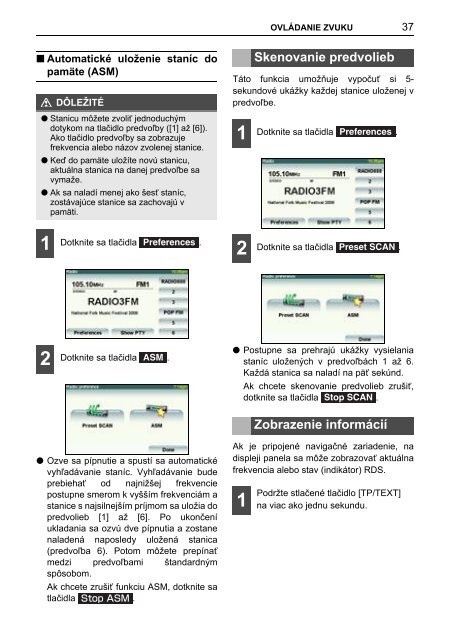 Toyota TNS410 - PZ420-E0333-SK - TNS410 - mode d'emploi