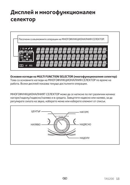 Toyota TAS200 - PZ420-00212-BG - TAS200 (Bulgarian) - mode d'emploi