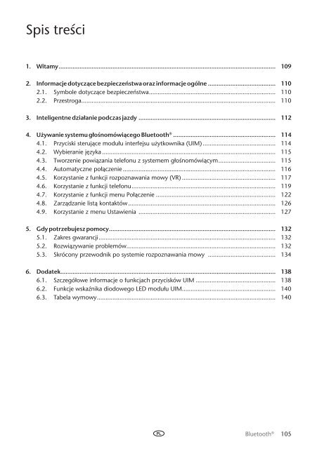 Toyota Bluetooth UIM English Czech Hungarian Polish Russian - PZ420-00292-EE - Bluetooth UIM English Czech Hungarian Polish Russian - mode d'emploi