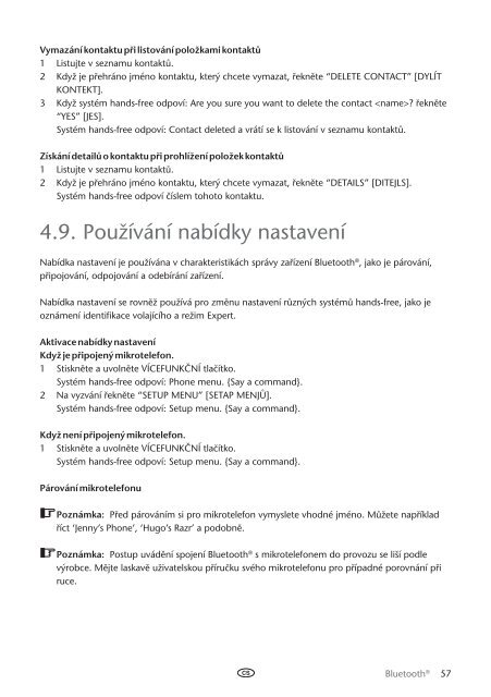 Toyota Bluetooth UIM English Czech Hungarian Polish Russian - PZ420-00292-EE - Bluetooth UIM English Czech Hungarian Polish Russian - mode d'emploi