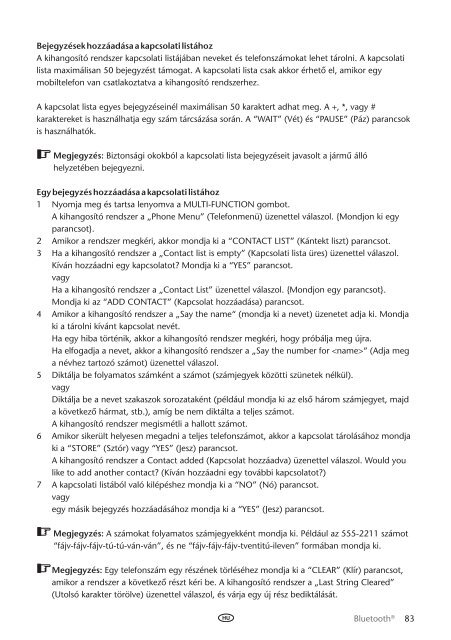 Toyota Bluetooth UIM English Czech Hungarian Polish Russian - PZ420-00292-EE - Bluetooth UIM English Czech Hungarian Polish Russian - mode d'emploi