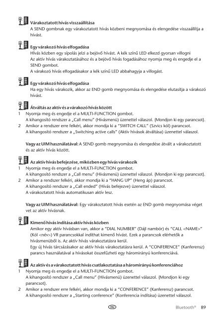 Toyota Bluetooth UIM English Czech Hungarian Polish Russian - PZ420-00292-EE - Bluetooth UIM English Czech Hungarian Polish Russian - mode d'emploi