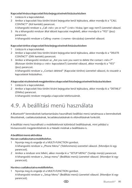 Toyota Bluetooth UIM English Czech Hungarian Polish Russian - PZ420-00292-EE - Bluetooth UIM English Czech Hungarian Polish Russian - mode d'emploi