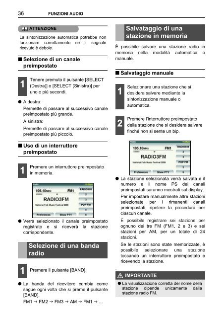 Toyota TNS410 - PZ420-E0333-IT - TNS410 - mode d'emploi