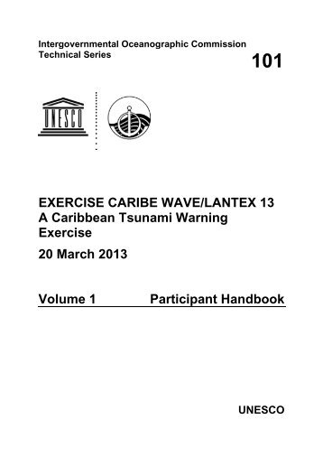 Exercise Caribe Wave/Lantex 13: A Caribbean Tsunami Warning ...