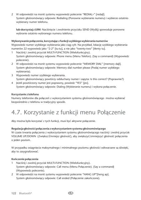 Toyota Bluetooth UIM English Czech Hungarian Polish Russian - PZ420-00292-EE - Bluetooth UIM English Czech Hungarian Polish Russian - mode d'emploi