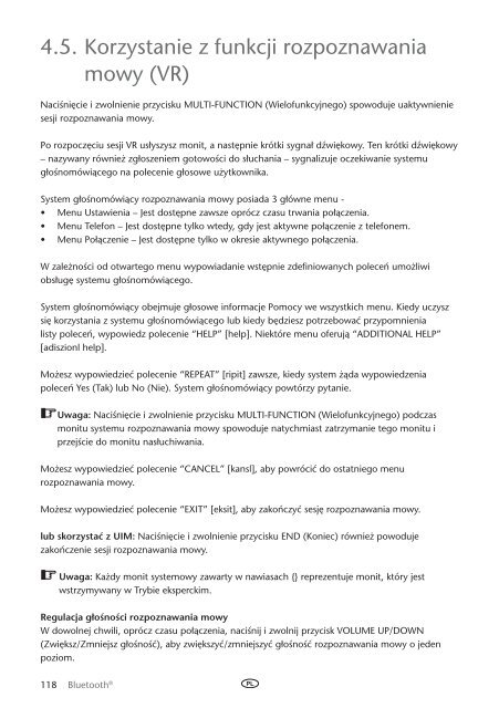 Toyota Bluetooth UIM English Czech Hungarian Polish Russian - PZ420-00295-EE - Bluetooth UIM English Czech Hungarian Polish Russian - mode d'emploi