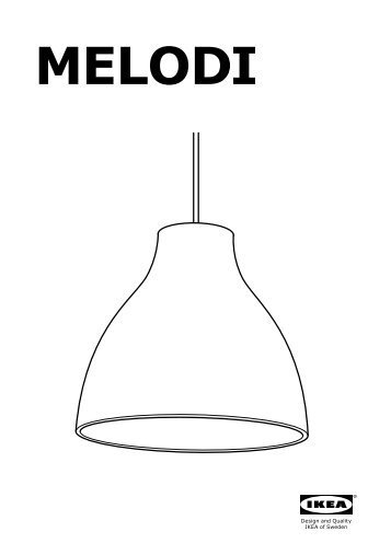 Ikea MELODI lampada a sospensione - 00037980 - Istruzioni di montaggio